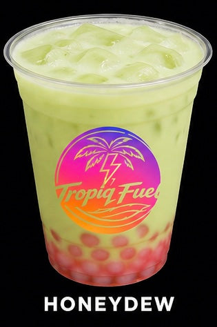 Honeydew Bubble Tea with Boba