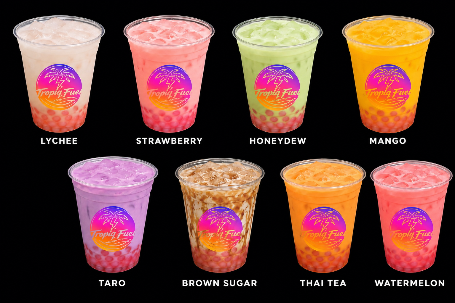 Watermelon Bubble Tea with Boba